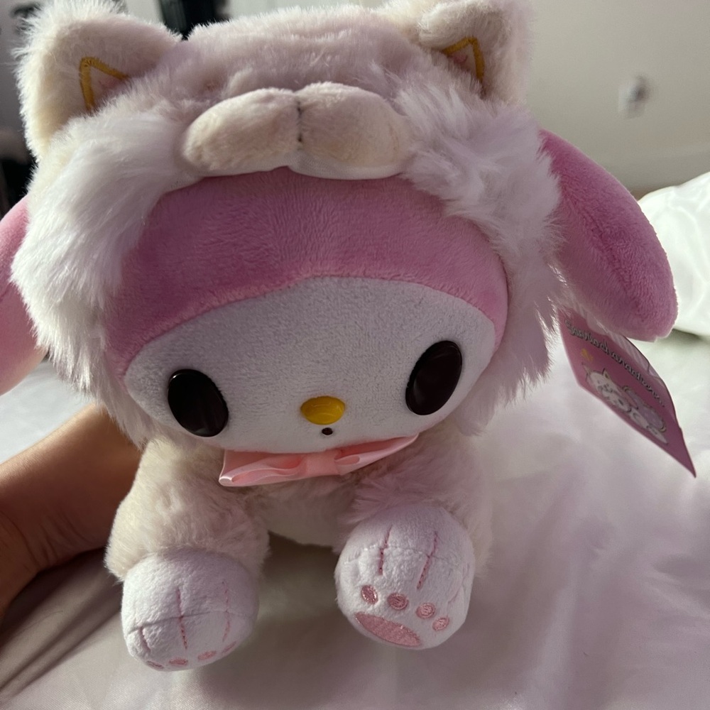 my melody fluffy laying down plush